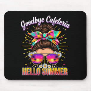 Auf Wiedersehen Cafeteria Hallo Sommer Lunch Lady  Mousepad