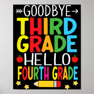 Auf Wiedersehen Dritte Klasse Hallo Vierte Klasse Poster