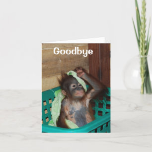 Auf Wiedersehen, du wirst vermisst werden Karte