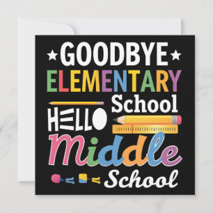 Auf Wiedersehen Grundschule Hallo Mittelschule Einladung