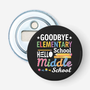 Auf Wiedersehen Grundschule Hallo Mittelschule Flaschenöffner