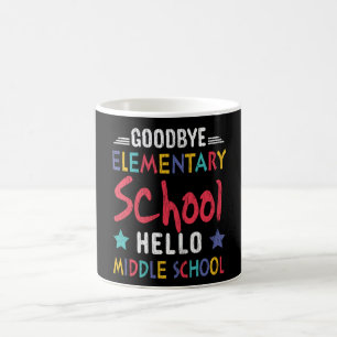 Auf Wiedersehen Grundschule Hallo Mittelschule Kin Kaffeetasse