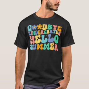Auf Wiedersehen Kindergarten Hallo Sommer Letzter T-Shirt