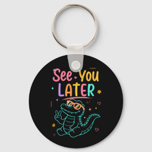 Auf Wiedersehen Lehrer Sommer Alligator Schlüsselanhänger