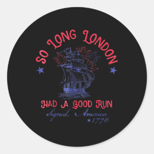Auf Wiedersehen London Du Hast Einen Guten Lauf Ko Runder Aufkleber