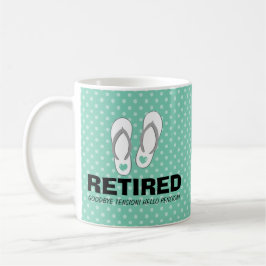 Auf Wiedersehen lustige Ruhestands-Tasse der Tasse
