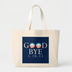 AUF WIEDERSEHEN Obama Jumbo Stoffbeutel