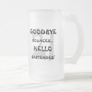 Auf Wiedersehen Prahler-… hallo Barkeeper! Mattglas Bierglas