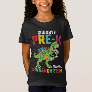 Auf Wiedersehen Pre K Hallo Kindergarten T Rex Sch T-Shirt
