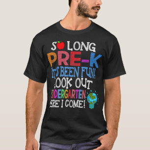 Auf Wiedersehen PreK Lustig Aussehen Kindergarten  T-Shirt