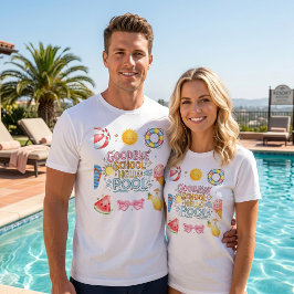 Auf Wiedersehen Schule Hallo Pool T-Shirt