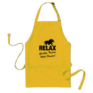 Auf Wiedersehen Spannungshallo Pensionsruhestand Schürze