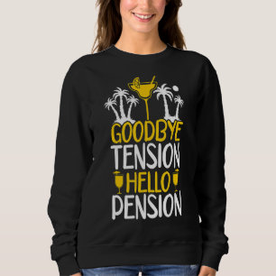 Auf Wiedersehen Tension Hallo Pension Ruhender Ren Sweatshirt