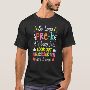 Auf Wiedersehen Vorschule Hallo Kindergarten Lehr T-Shirt