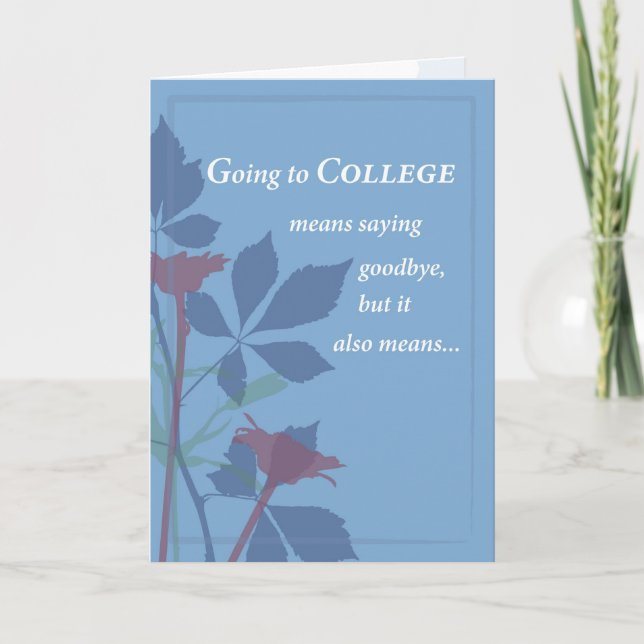 Auf Wiedersehen zur Uni Karte (Vorderseite)