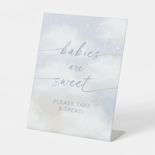Auf Wolke 9 Babys sind süß Sockelschild