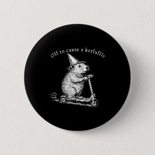 Auf zu einem Tumult, lustiger Murmeltier Roller Button