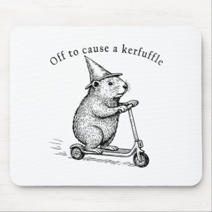 Auf zu einem Tumult, lustiger Murmeltier Roller Mousepad