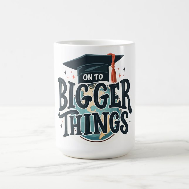 Auf zu Größerem Abschluss Kaffeetasse (Mittel)