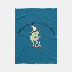 Auf zu radikalem linken Abschaum lustiger Frosch R Fleecedecke