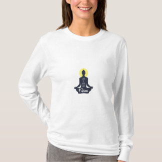 auf Zuhause bleibe und meditieren T-Shirt