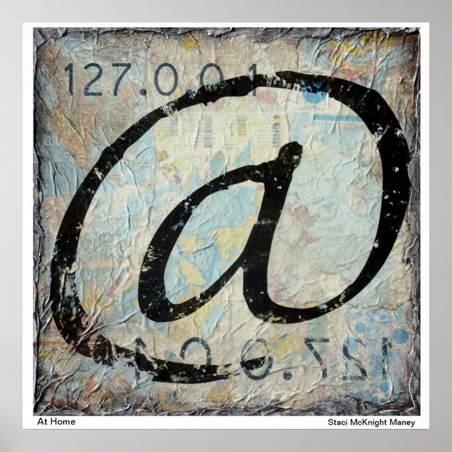 @ - Auf Zuhause - Lokaler Host - Karte Poster (Vorne)