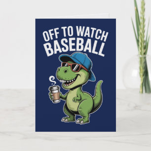 Auf zur Baseball-Dinosaurierkarte Karte