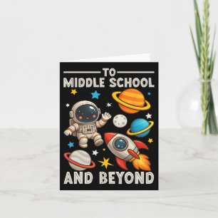 Auf zur Mittelschule und darüber hinaus Astronaut Karte