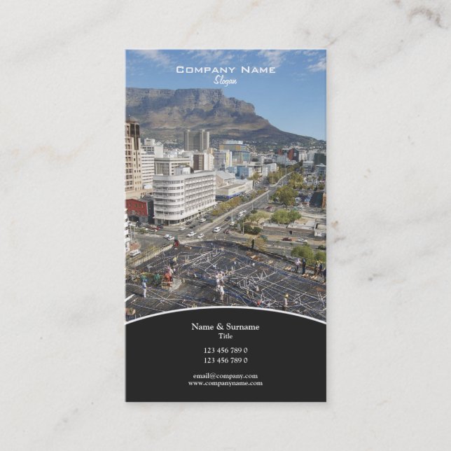 Aufbau von Gewerbeprofilen Visitenkarte (Vorderseite)