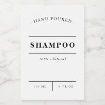 Aufbewahrung der Produktkennzeichnung - SHAMPOO