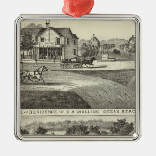 Aufbewahrung und Wohnsitz von DA Walling Ornament Aus Metall