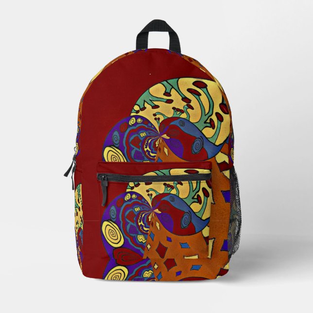 Aufblähen Bedruckter Rucksack (Vorderseite)