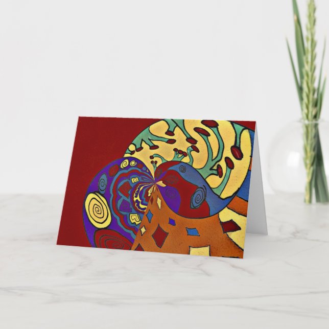 Aufblähen Dankeskarte (Vorderseite)