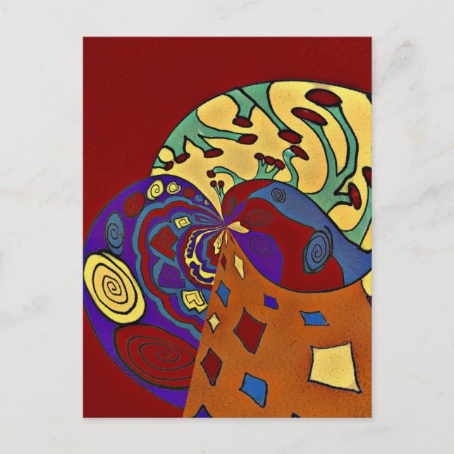 Aufblähen Postkarte (Vorderseite)