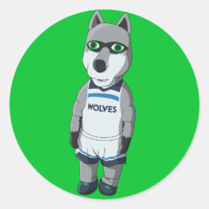 Aufblasbare Kronen / Kessel - Minnesota Basketball Runder Aufkleber