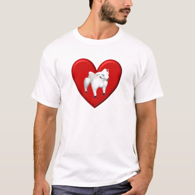 Aufblasbare Schaf-Liebe T-Shirt (Vorderseite)