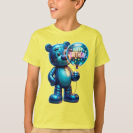 Aufblasbarer Bär mit einem Ballon, Alles Gute zum  T-Shirt