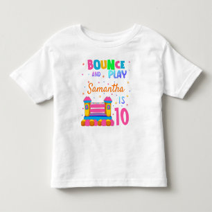 Aufblasbares Bounce House Jump Geburtstagsparty Gi Kleinkind T-shirt