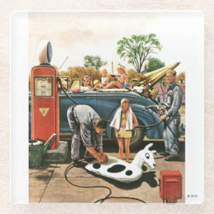 Aufblasen des Strand-Spielzeugs Glasuntersetzer