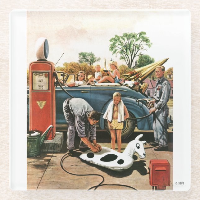 Aufblasen des Strand-Spielzeugs Glasuntersetzer (Vorderseite)