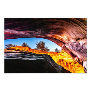 Aufblicken in Peekaboo Canyon Fotodruck