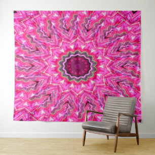 Aufblühen in Rosa.... Wandteppich