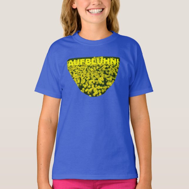 AUFBLÜHEN -  T-Shirt (Vorderseite)