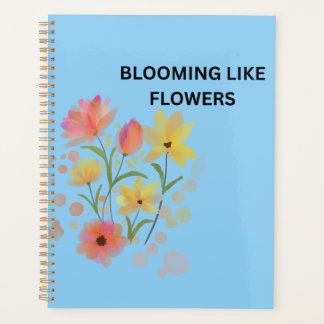 Aufblühend wie Blumen | Aquarell-Blumen Planer