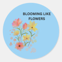 Aufblühend wie Blumen | Wasserfarbe Floral
