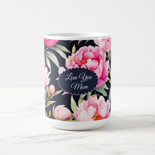 Aufblühende Liebe für Mama Kaffeetasse (Mittel)