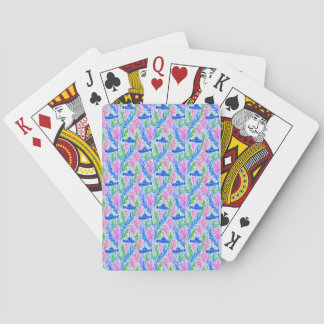 Aufblühende Spielkarten