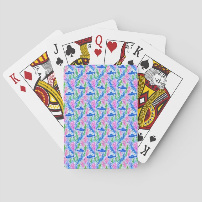 Aufblühende Spielkarten (Rückseite)