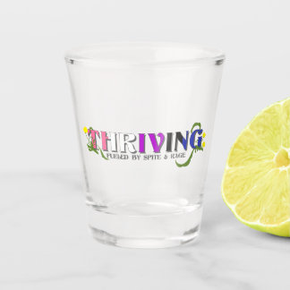 Aufblühender Genderfluider Stolz Schnapsglas