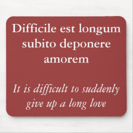 Aufbrechen - Catullus-Zitat Mousepad